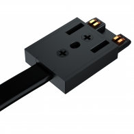 Ввод питания для ультратонкого накладного  магнитного шинопровода iLEDEX TECHNICAL VISION POWER INN 4825-L3000-BK