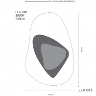Настенный светильник iLedex SILK F097-9W-3000K BLACK&WHITE