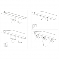 Магнитный трековый светильник iLEDEX TECHNICAL VISION 4822-016-D120-6W-340DG-3000K-BK