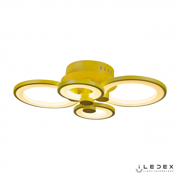 Потолочная люстра iLedex Ring A001/4 YELLOW