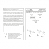 Поворотный магнитный трековый светильник iLEDEX TECHNICAL VISION 4822-005-D34-16W-40DG-3000K-WH